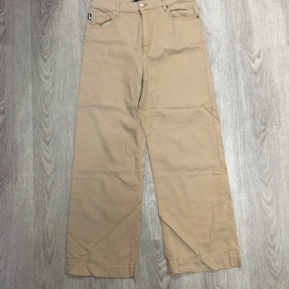 Straight Legged Tanned Moschino Cotton Twill Pants - Picture 4 of 7